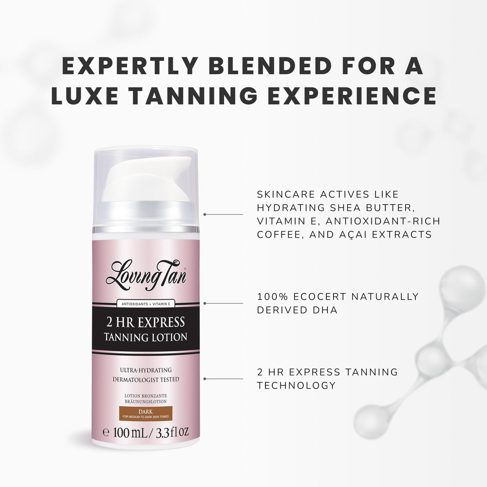 Loving Tan final tan develops over 24 hours for a natural look.