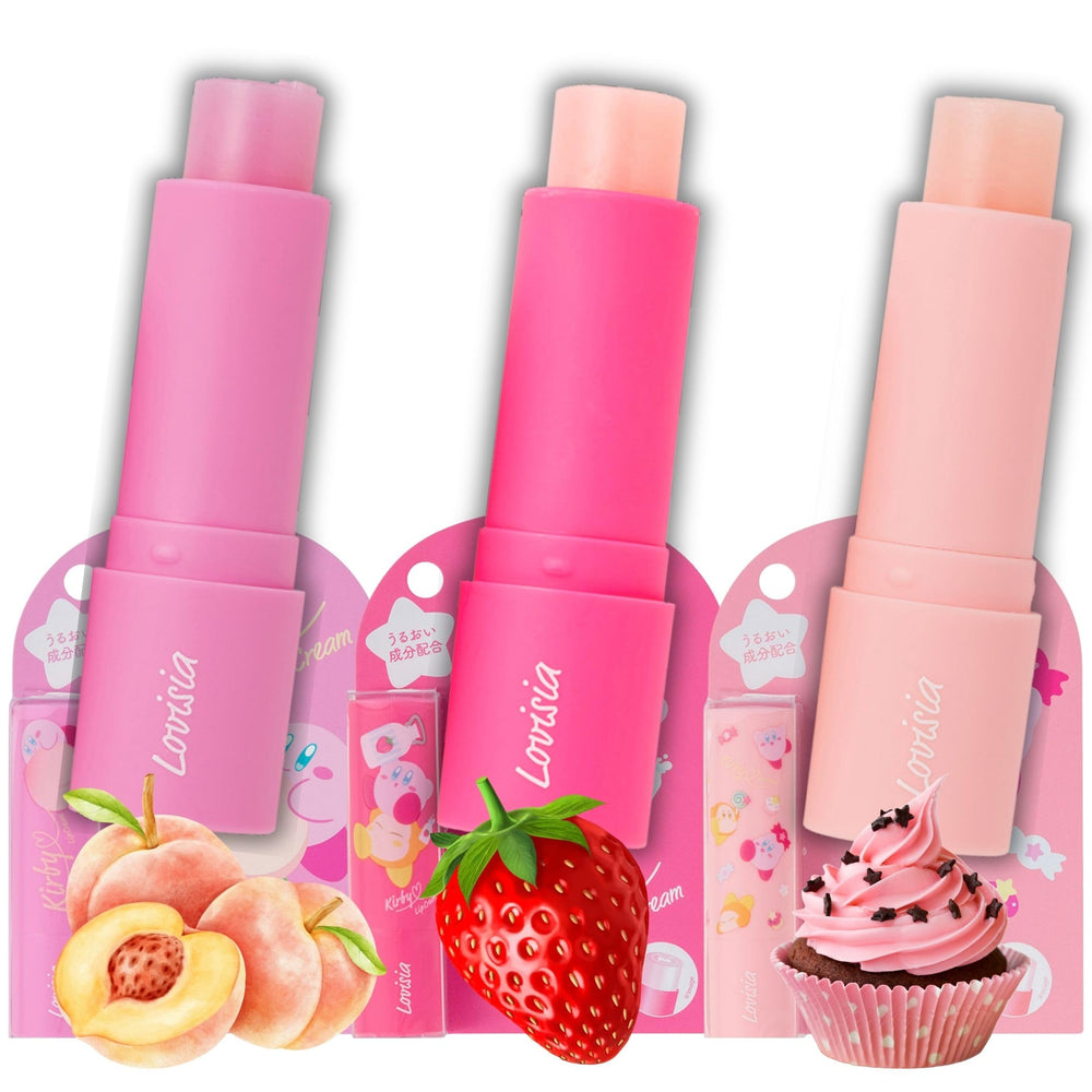Lovisia Kirby lip balm in compact design for on-the-go hydration.