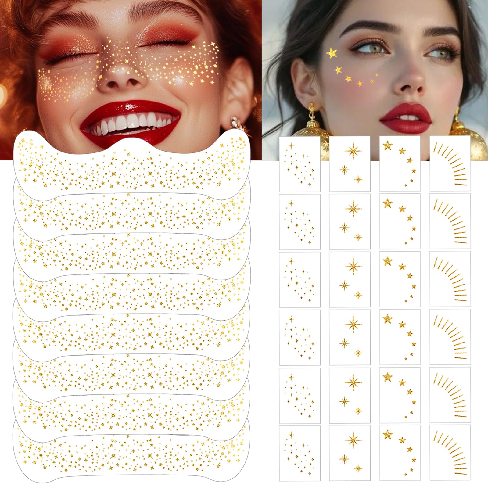 LOVLOV Glitter Freckles 32-piece pack adds festive sparkle to your look