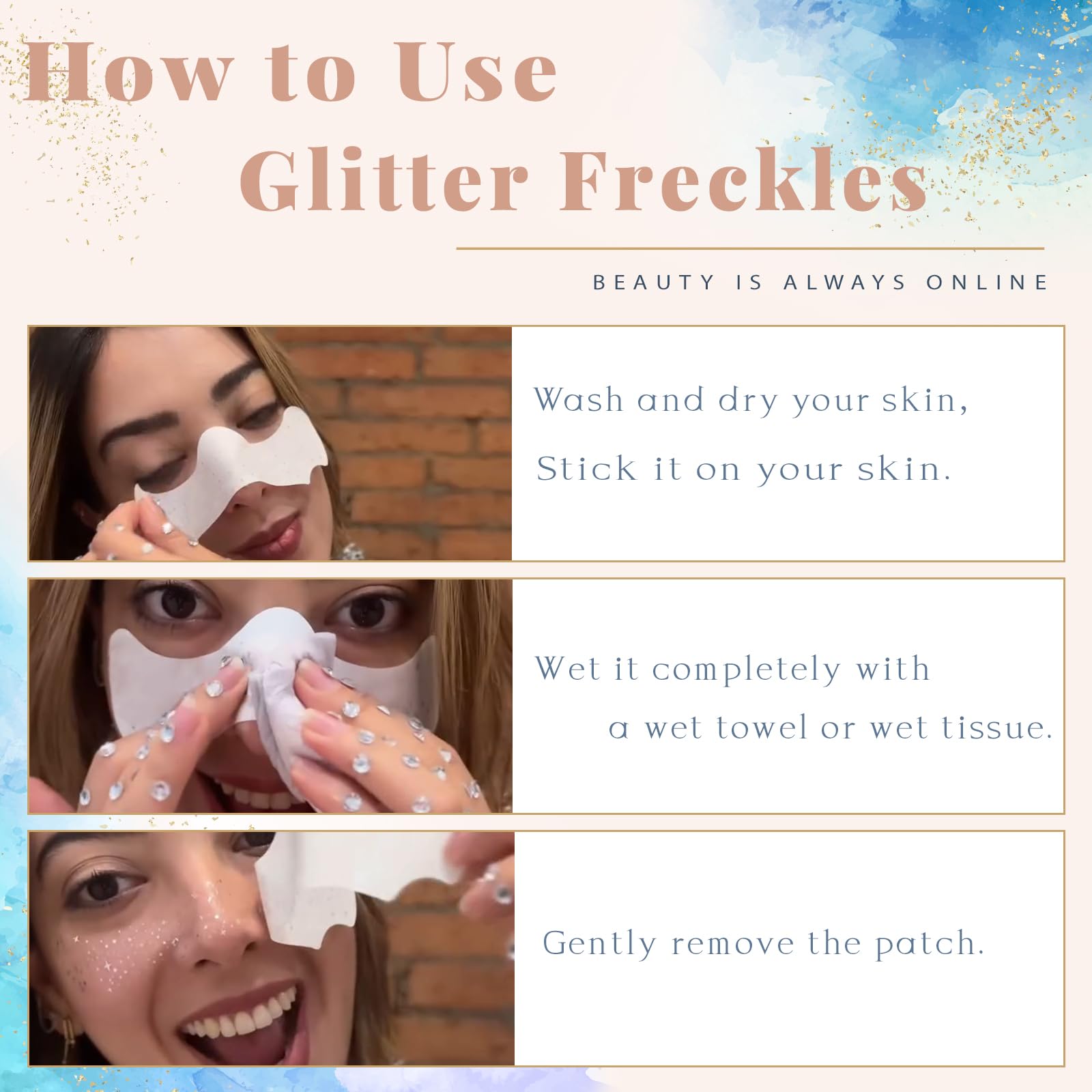 LOVLOV Glitter Freckles big pattern classic 07 creates versatile festival looks