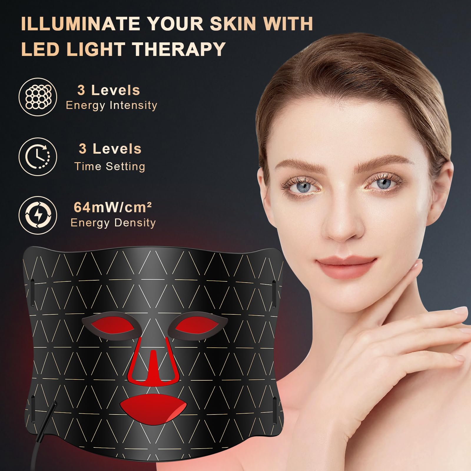 Lovsheme eye protection included for safe wear during therapy
