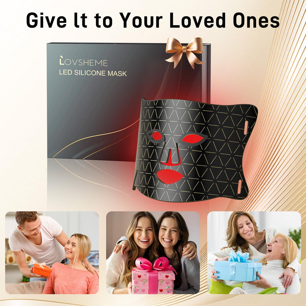 Lovsheme red light mask gift-ready packaging ideal for birthdays or holidays.