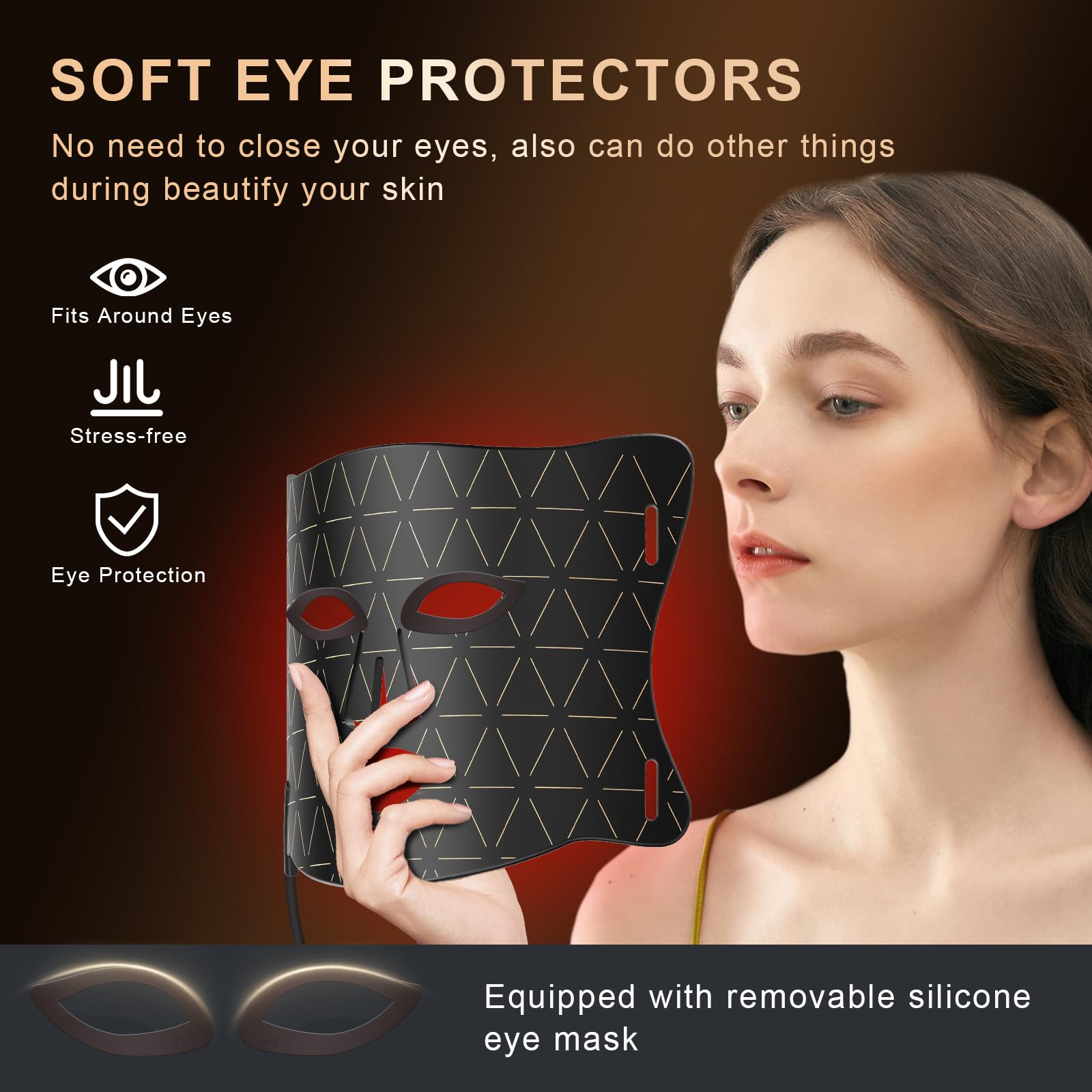 Lovsheme soft and flexible design fits facial contours