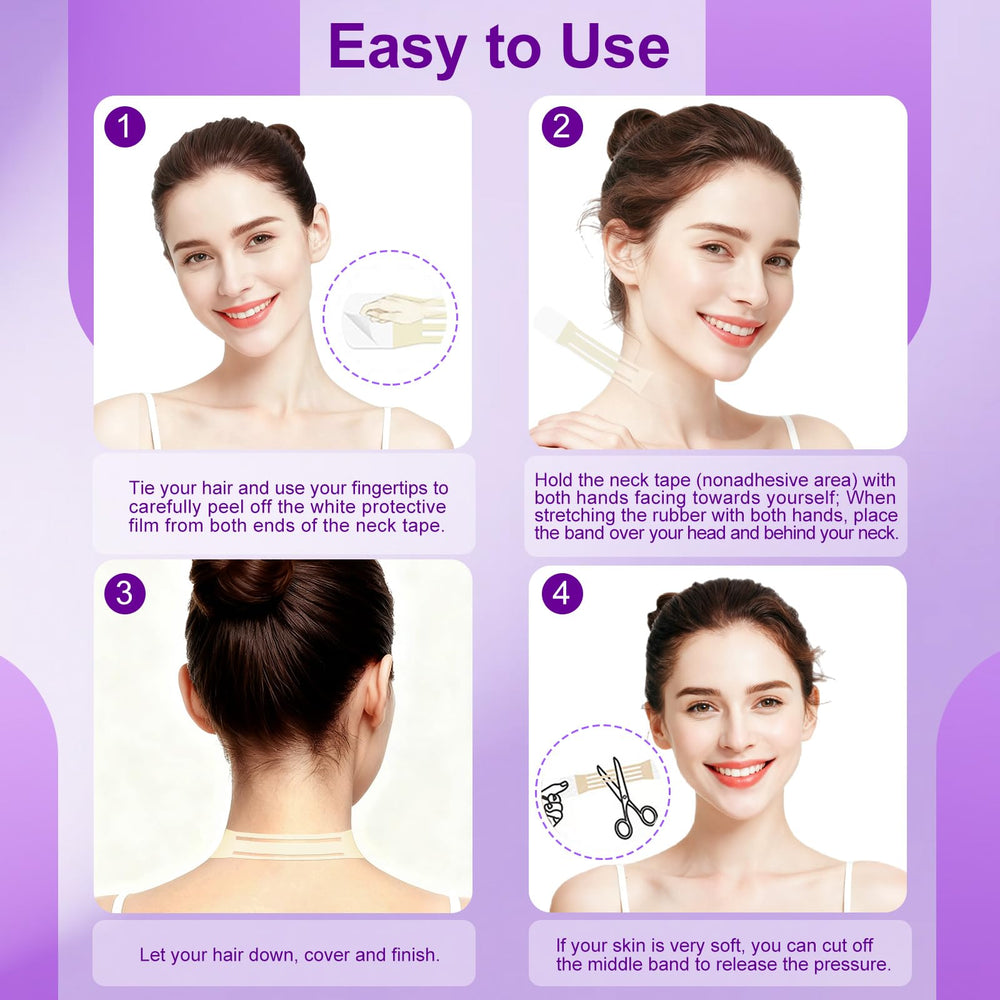 Loxbcin neck tape versatile for neck and face contouring