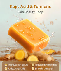 Body use of LOYATRO soap bar shows versatile cleansing for all skin areas.
