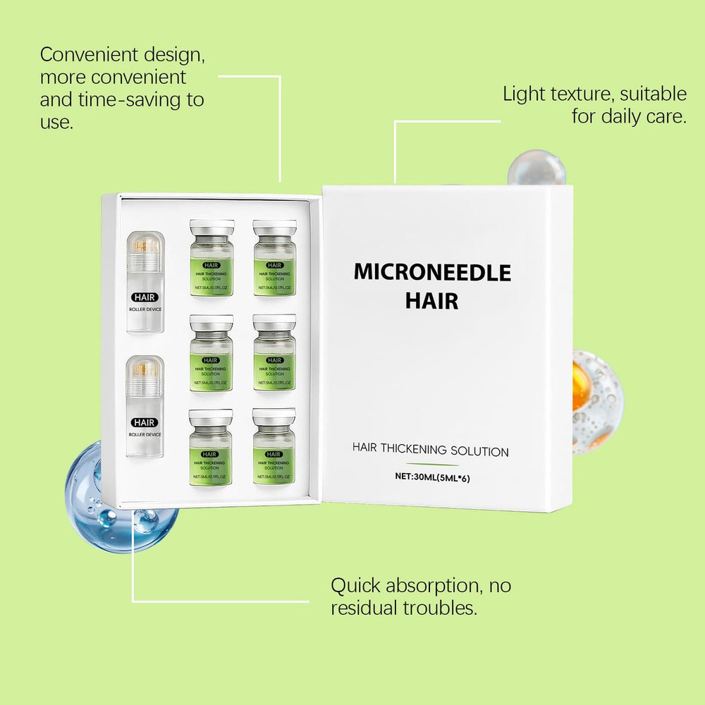 LOYOTICE Hair Regrowth System ingredients graphic featuring biotin and ginseng for nourishment