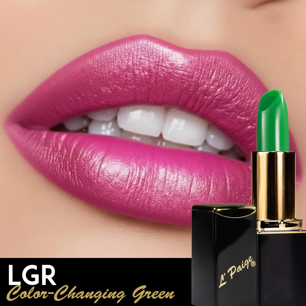 L'Paige Lipstick BASIC GREEN aloe vera hydrates lips