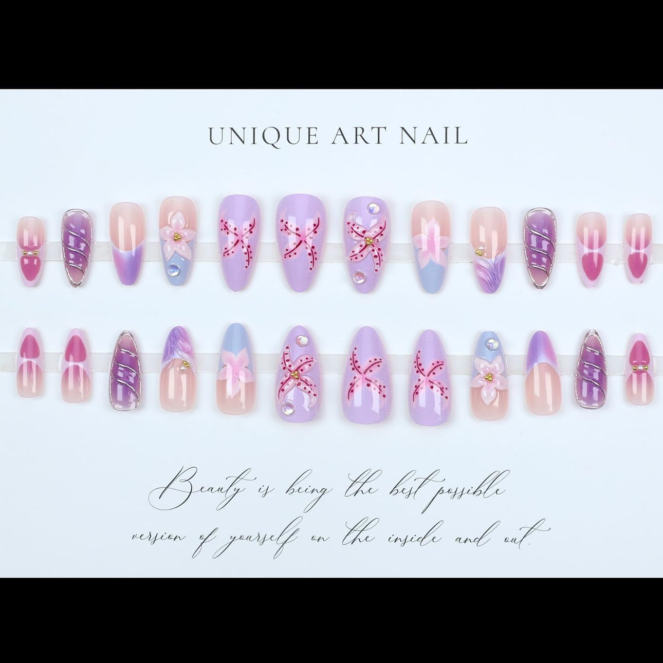 LPOODDNU ABS material nails are durable and non-toxic for everyday wear