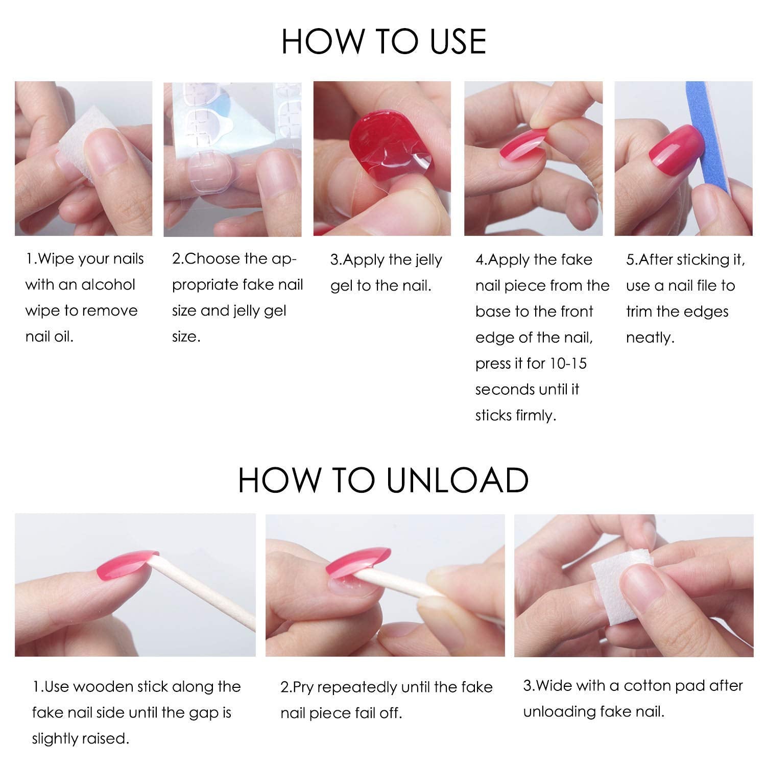 LPOODDNU adhesive glue tabs enable quick, mess-free application.