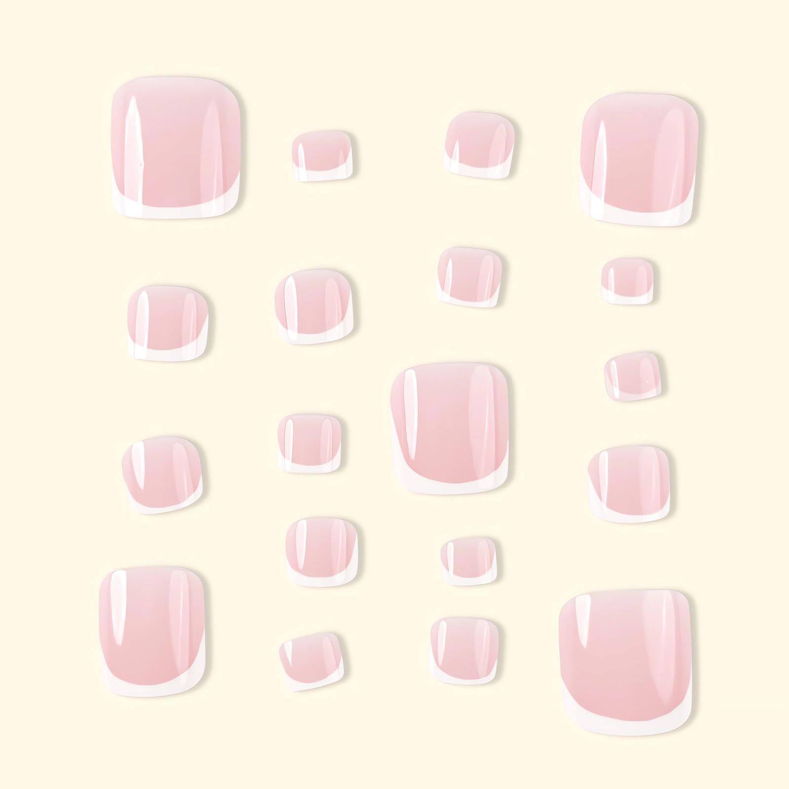 LPOODDNU Adhesive jelly glue stickers for secure, mess-free nail application.