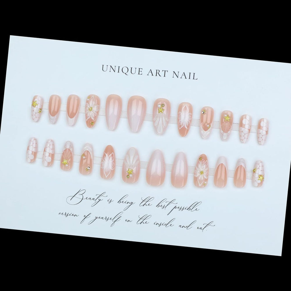 LPOODDNU durable ABS material delivers salon-style nails with lasting wear.