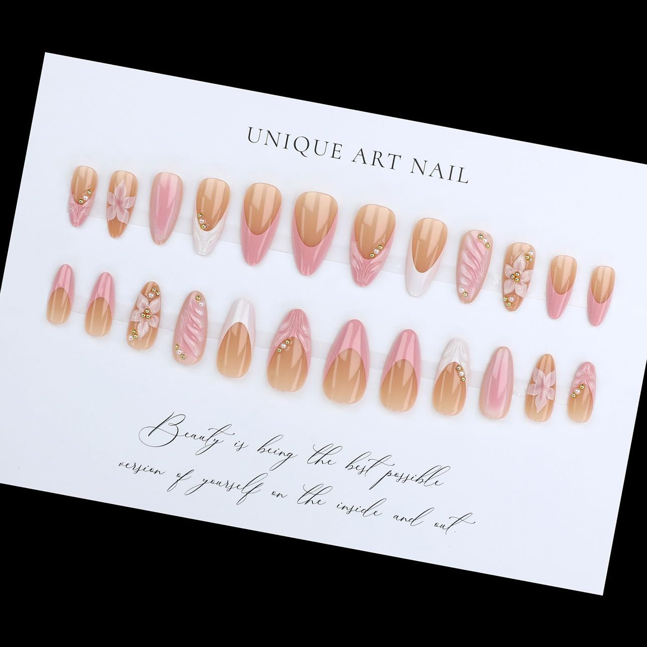 LPOODDNU easy at‑home manicure with jelly glue tabs
