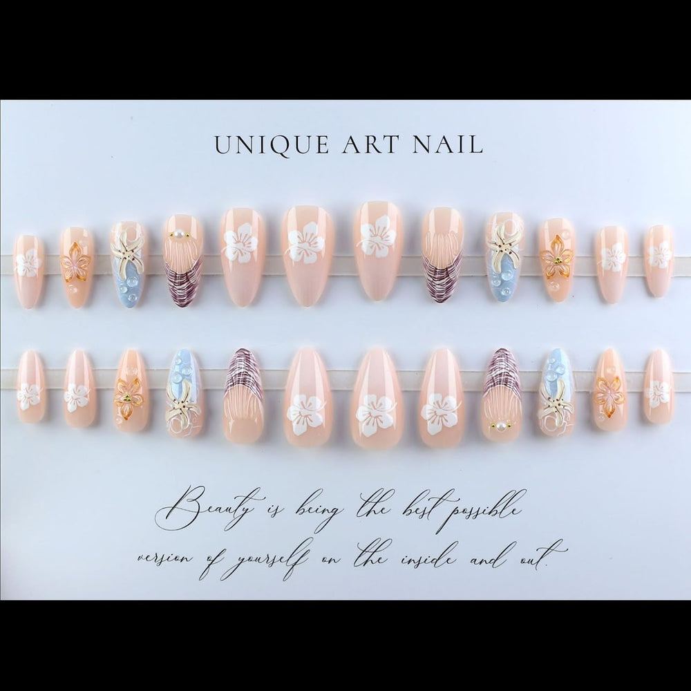 LPOODDNU glossy finish false nails provide salon-like shine at home