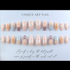 LPOODDNU glossy finish false nails provide salon-like shine at home