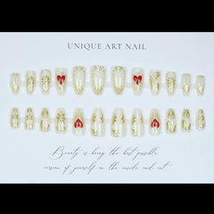 LPOODDNU glossy finish nails deliver a sleek, reflective look.