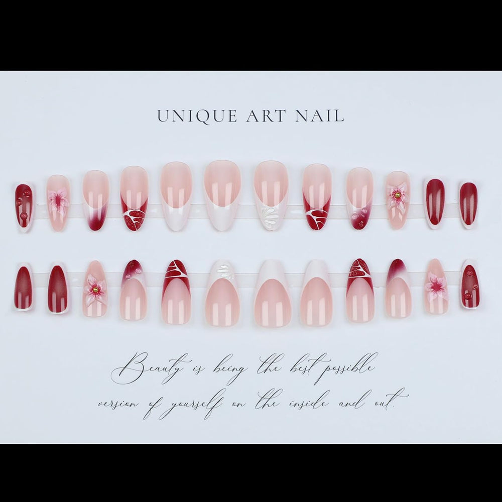 LPOODDNU glossy pink finish nails add versatile everyday elegance