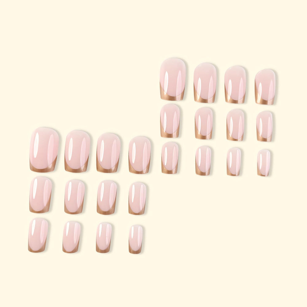 Nails aligning with natural curve for seamless DIY manicure by LPOODDNU.