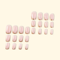 Nails aligning with natural curve for seamless DIY manicure by LPOODDNU.