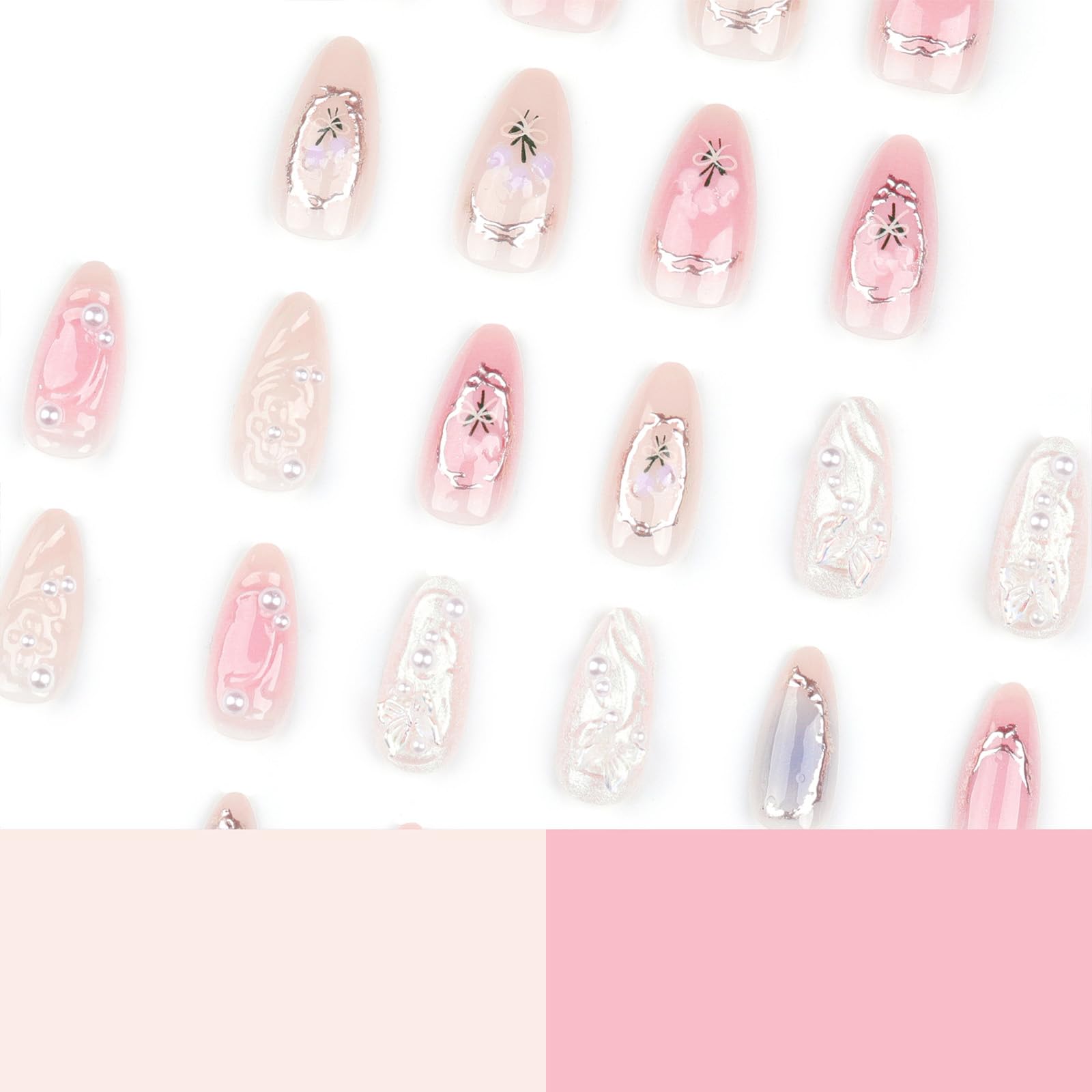 LPOODDNU jelly glue stickers pack for reusable nail art