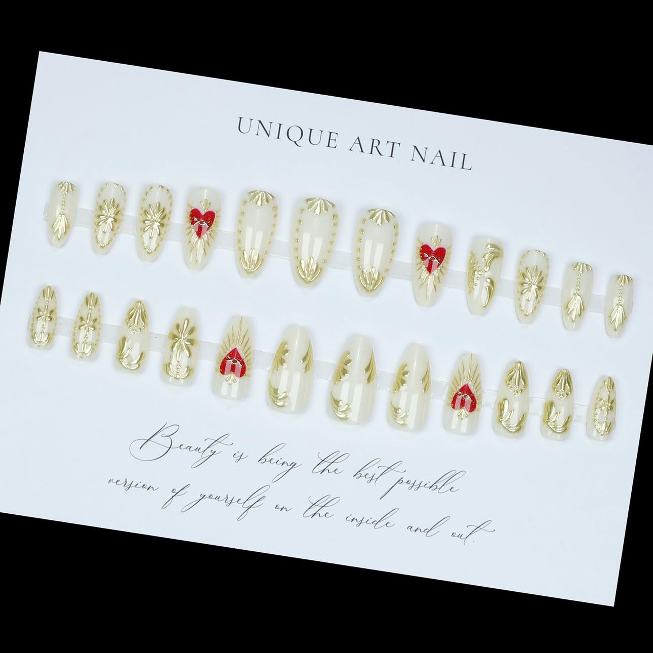 LPOODDNU medium-length nails fit versatile styles for daily wear.