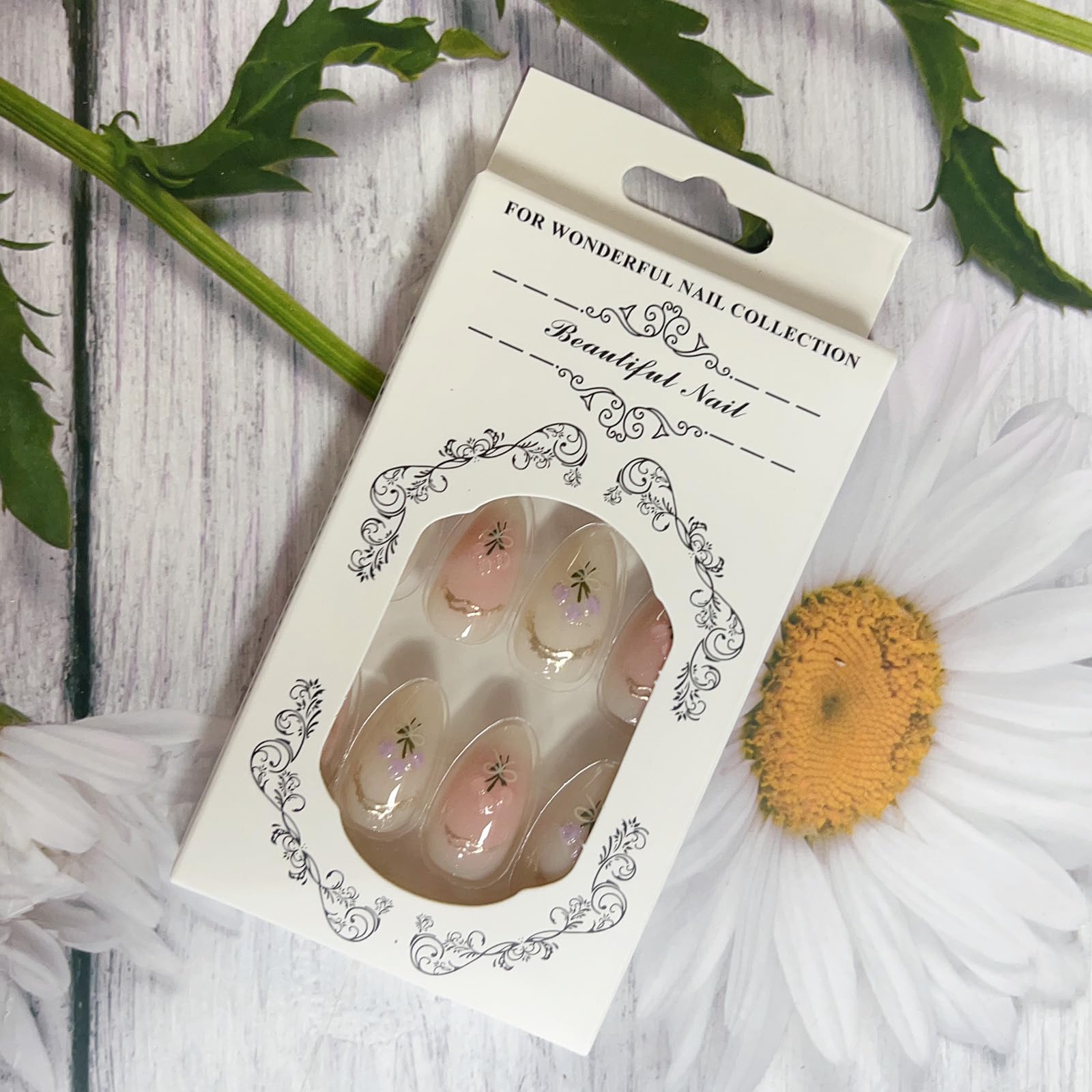 LPOODDNU party-ready nails add delicate designs for special occasions