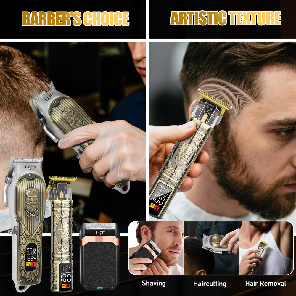 LQT complete attachment set with clipper and trimmer combs and cape