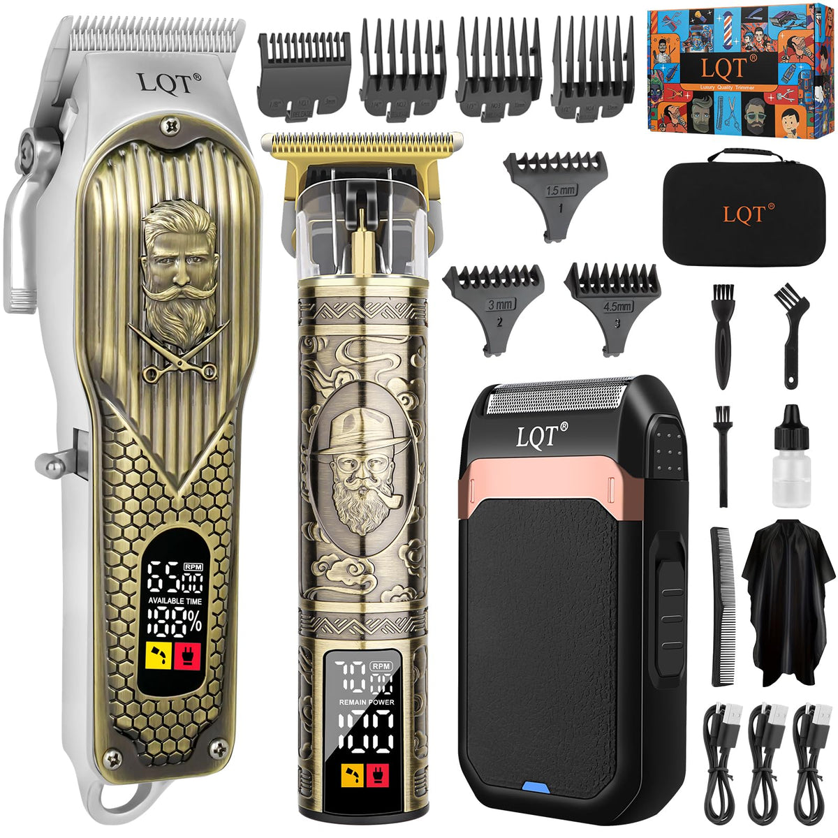 LQT cordless bronze clippers main unit for home barbering and precise cuts