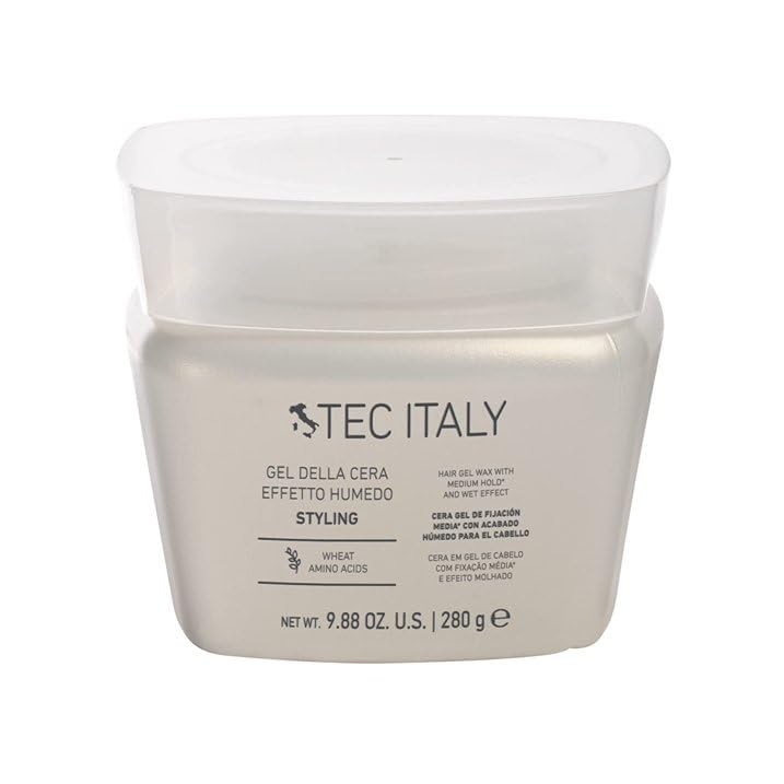 LSDGUS Tec Italy Styling Gel Wet Look 280g for flexible hold and modern styles.