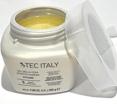 LSDGUS Tec Italy Styling Gel Yellow packaging helps you spot it quickly during styling.