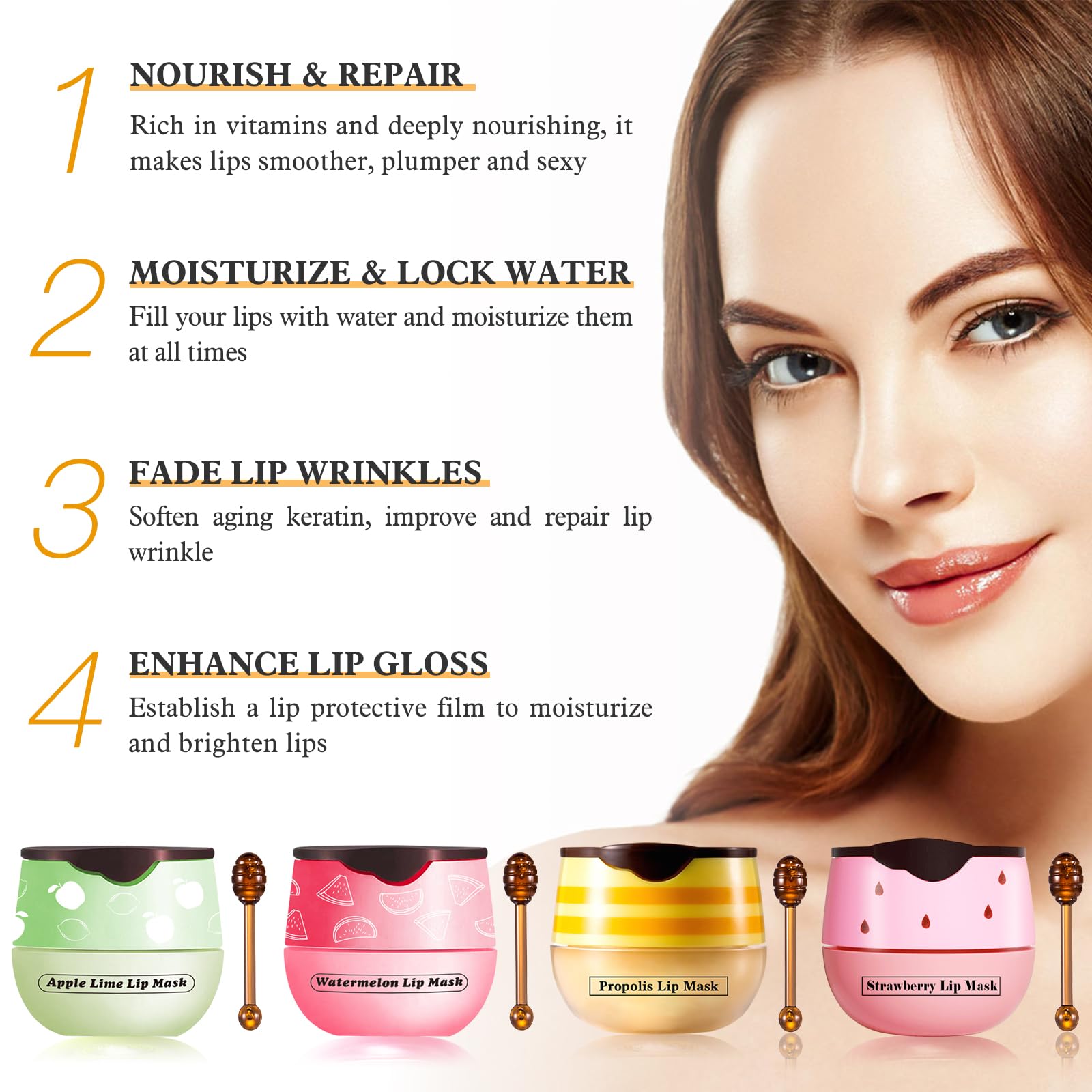 LSxia applicator rod enables clean, precise lip masking.