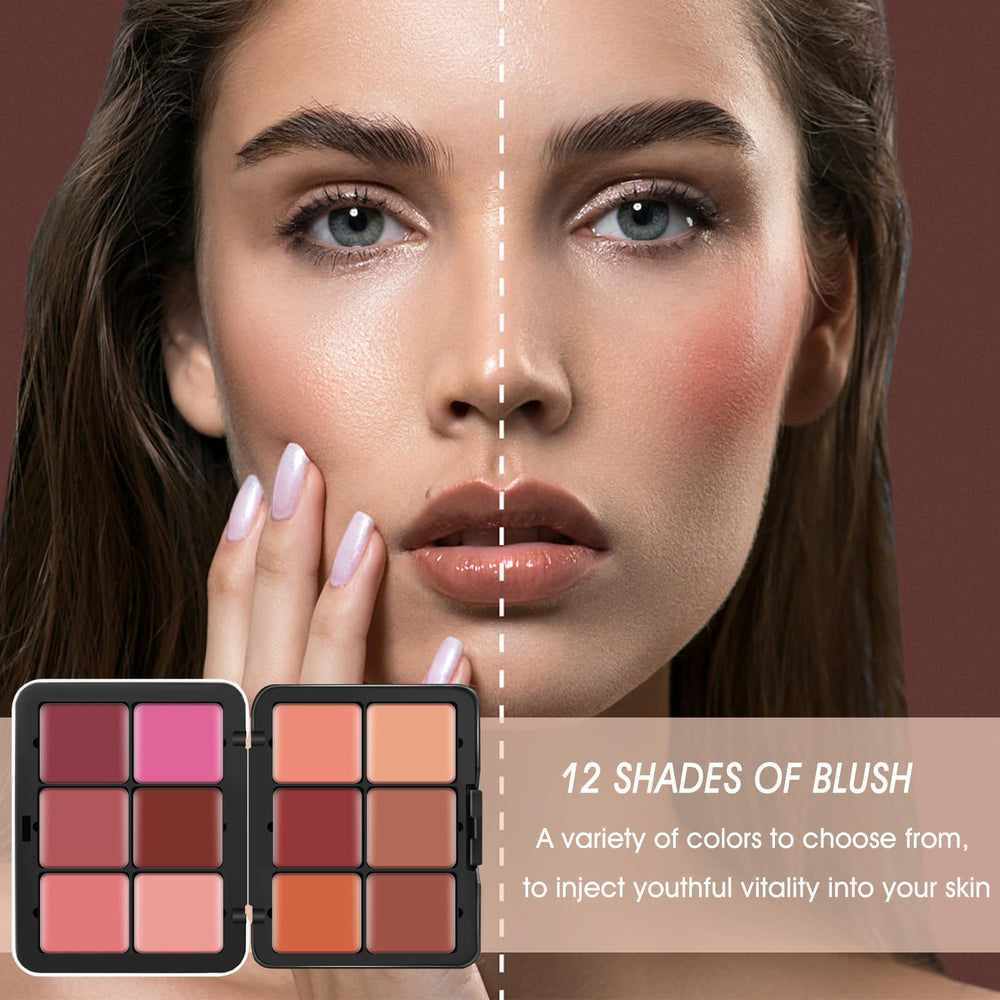 LSxia blush swatches on skin show natural matte finish and buildable color.