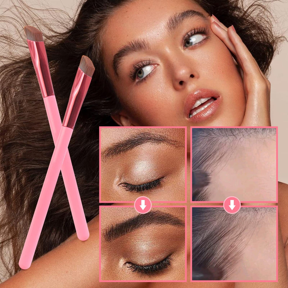 LSxia brow brush 2 piece pack for daily or travel use