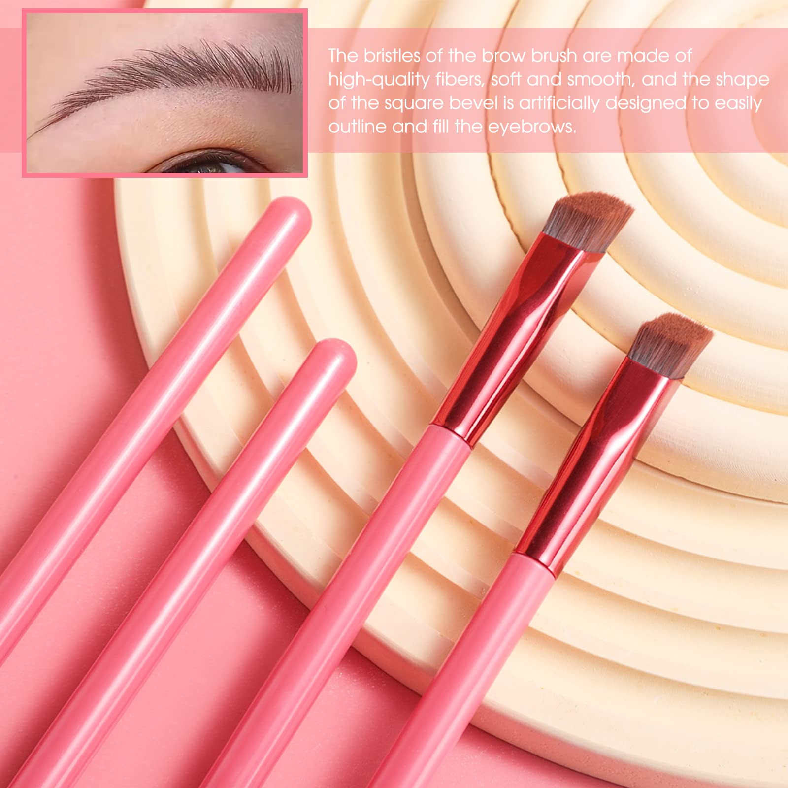 LSxia brow brush cruelty free material and residue free design