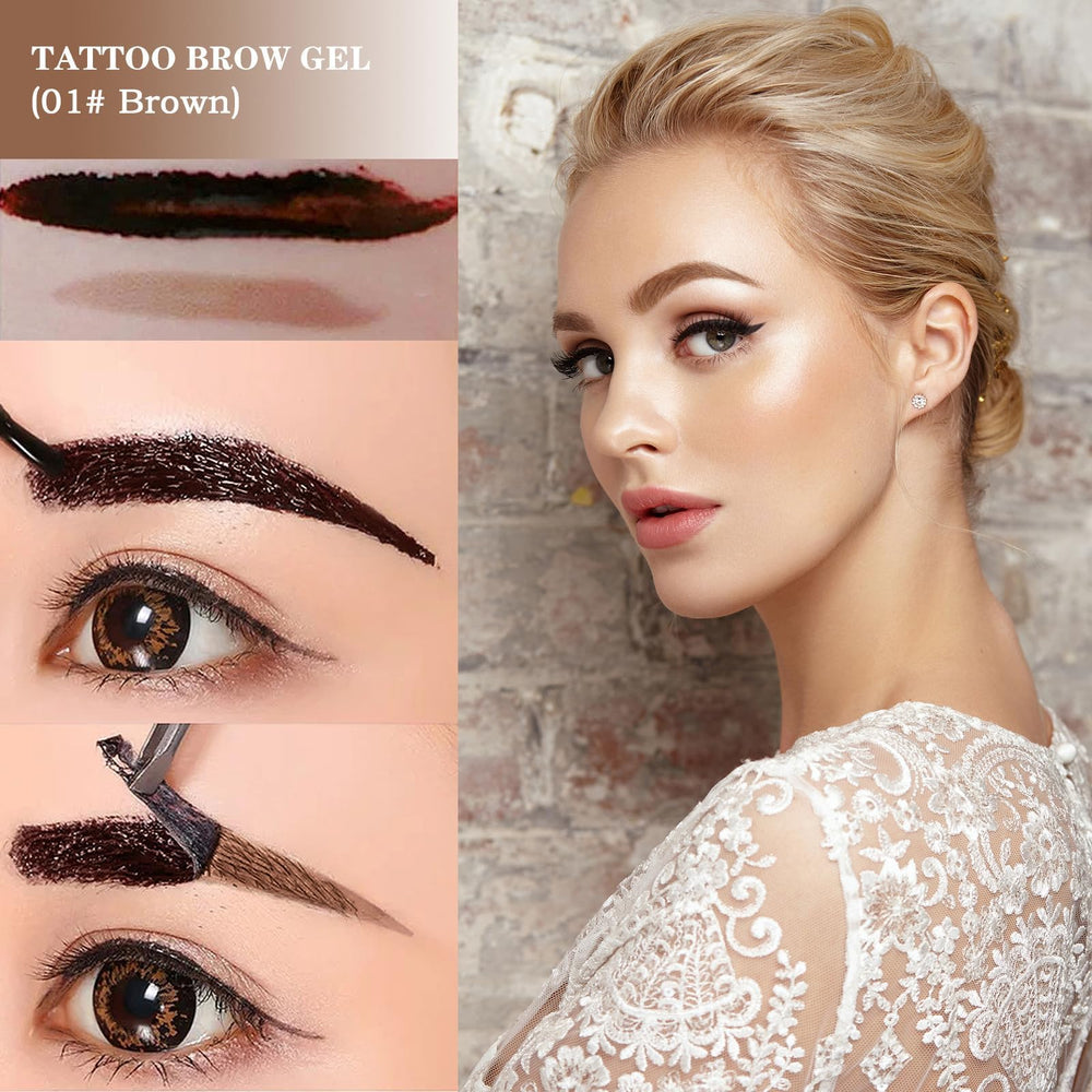 LSxia brow gel brown shade for natural look.