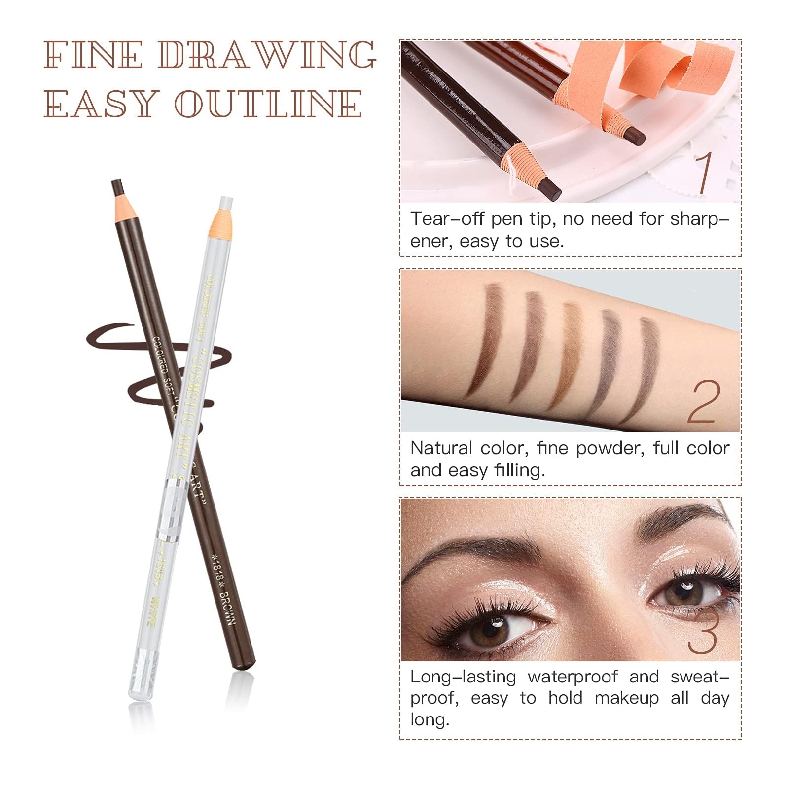 LSxia eyebrow stencils kit helps craft precise, symmetrical brows.