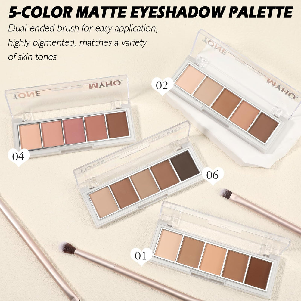 LSxia velvety matte texture blends smoothly on eyelids