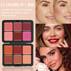 LSxia soft makeup brush included for precise, even blush application.
