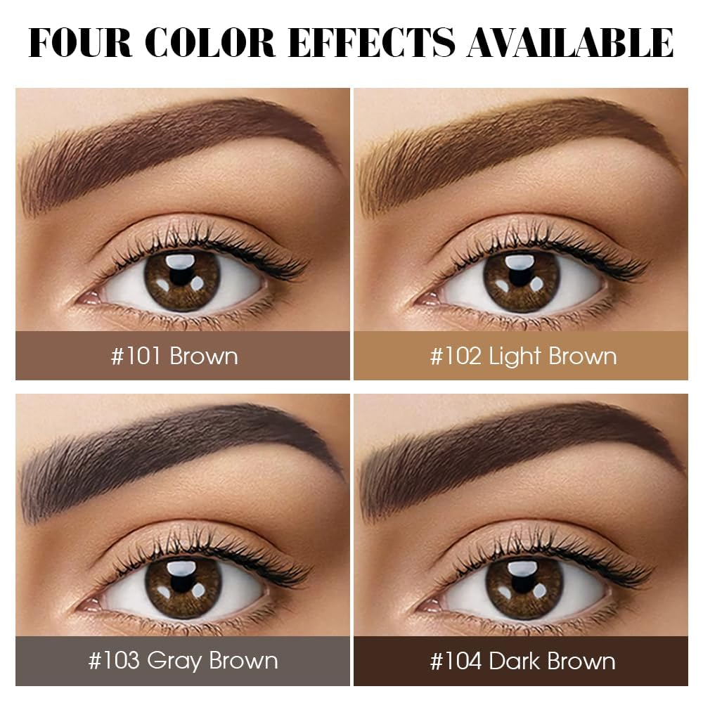 LSxia brown shade gel swatch for natural brow match