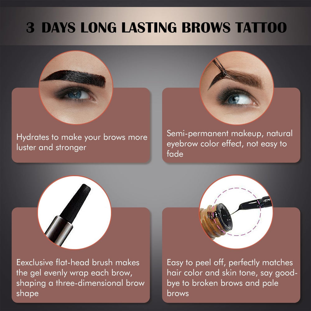 LSxia gray brown gel swatch for cool-toned brows