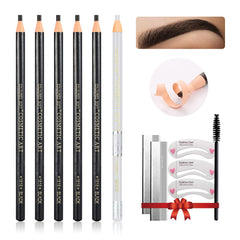 LSxia waterproof eyebrow pencil refill in black for all-day brow definition.