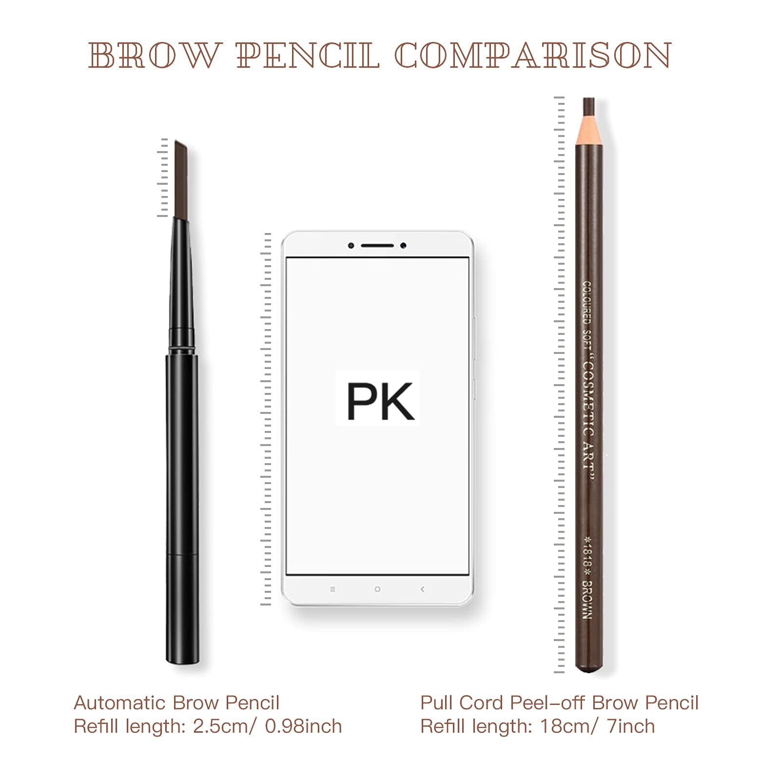 LSxia waterproof eyebrow pencil stands up to sweat for lasting definition.