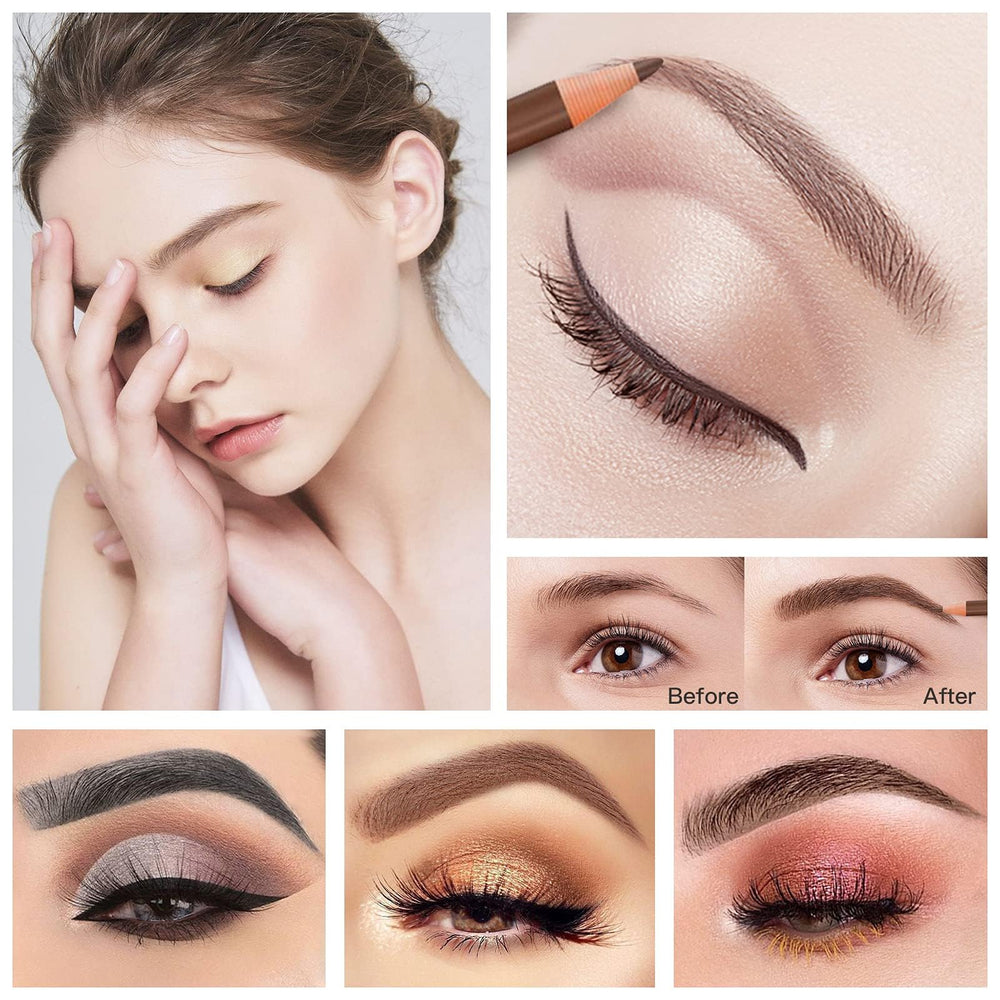 LSxia white eyeliner pencil brightens eyes and enhances contrast.