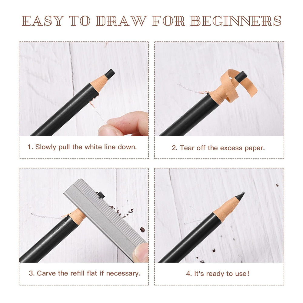 LSxia wooden pencil shell protects the refill during daily use.