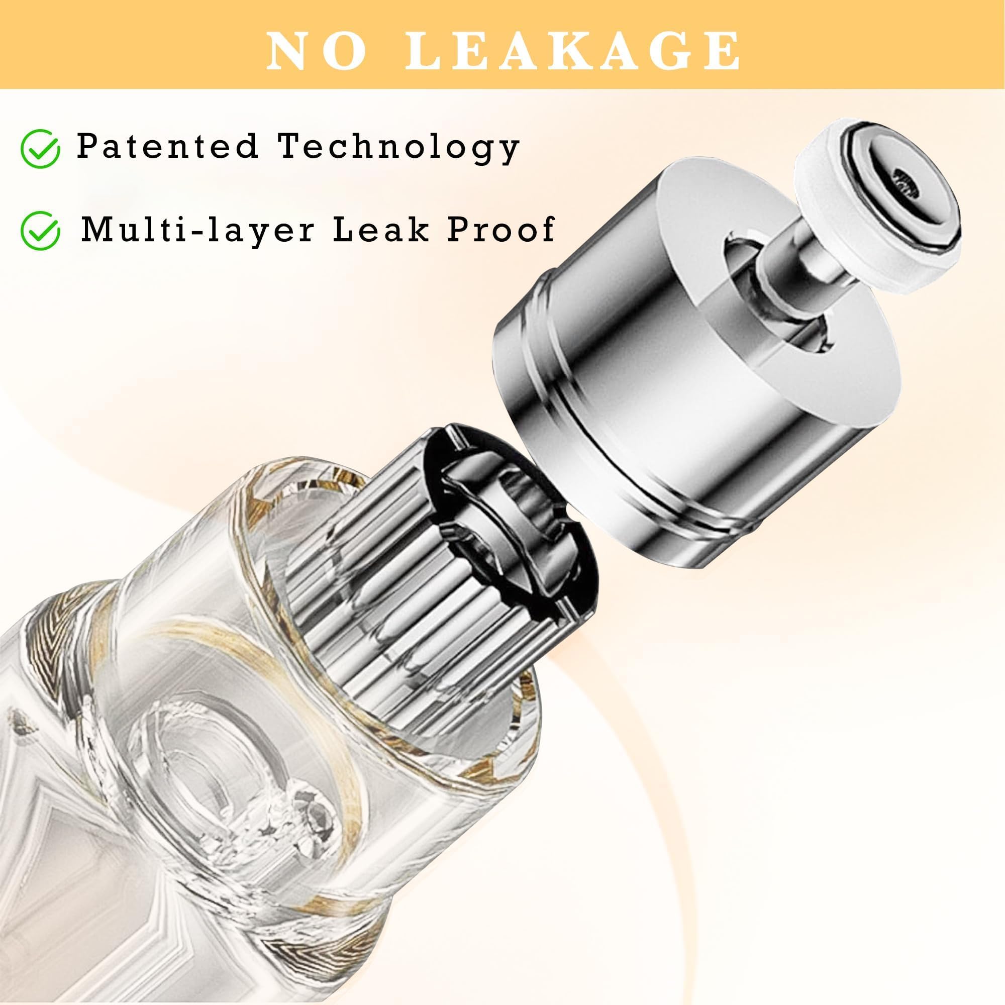 LTBL nano-mist spray head delivers a delicate, efficient fragrance mist.