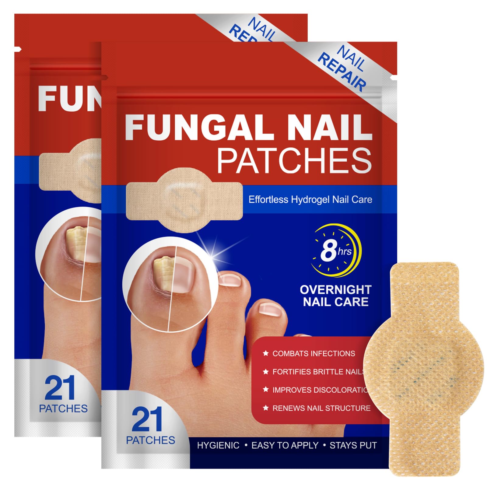 LTQXGT fungal nail patches 2pack for at-home nail repair and discolored nail restoration.