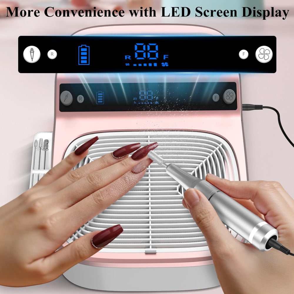 LUBEJR cordless 8000mAh nail kit for mobility and long sessions.