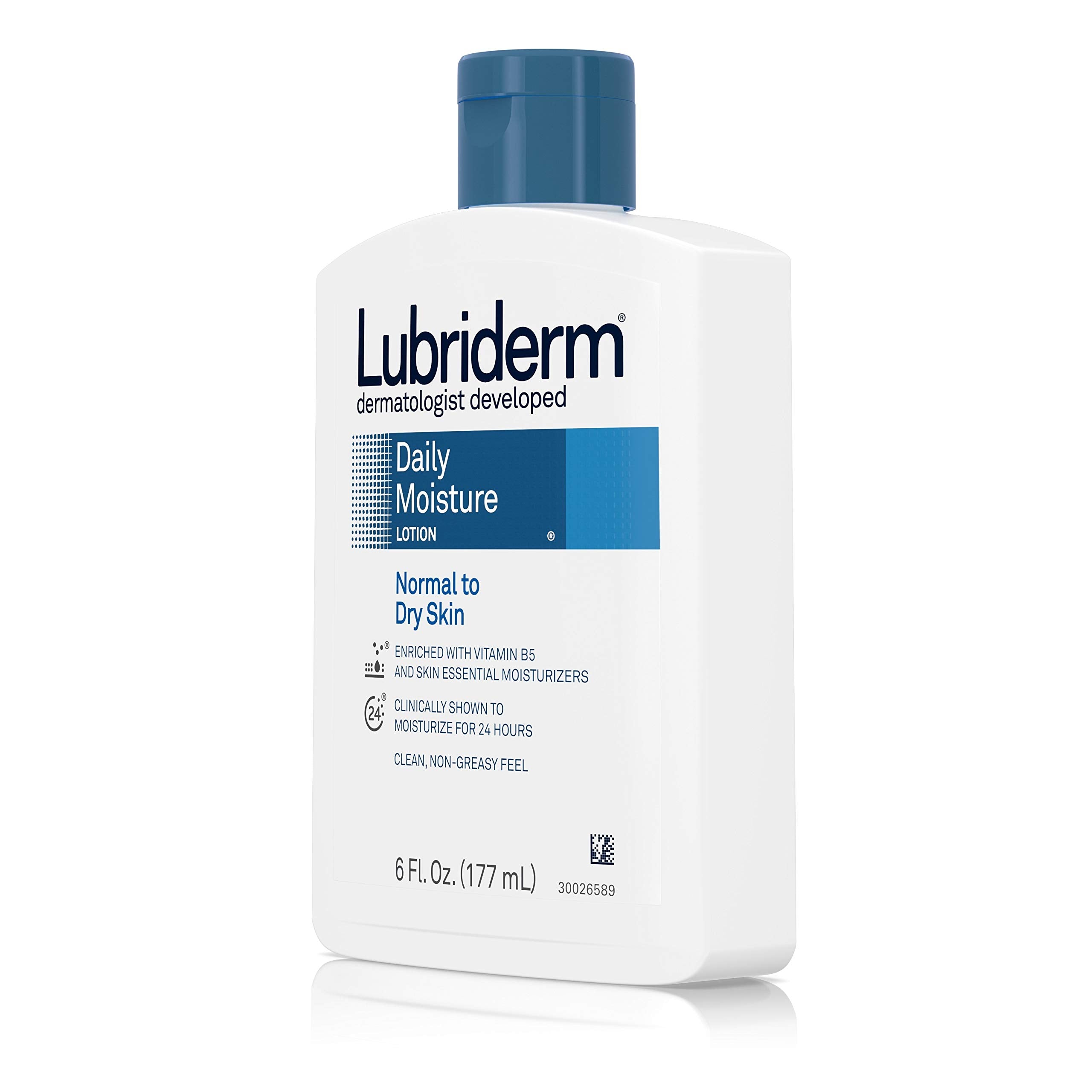 Lubriderm Daily Moisture body lotion in use on arm