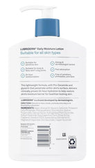 Close-up of Lubriderm Daily Moisture texture shows a non-greasy feel.