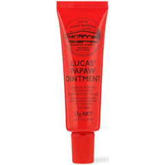 Lucas Papaw Ointment tube with lip applicator for precise on-the-go lip care.