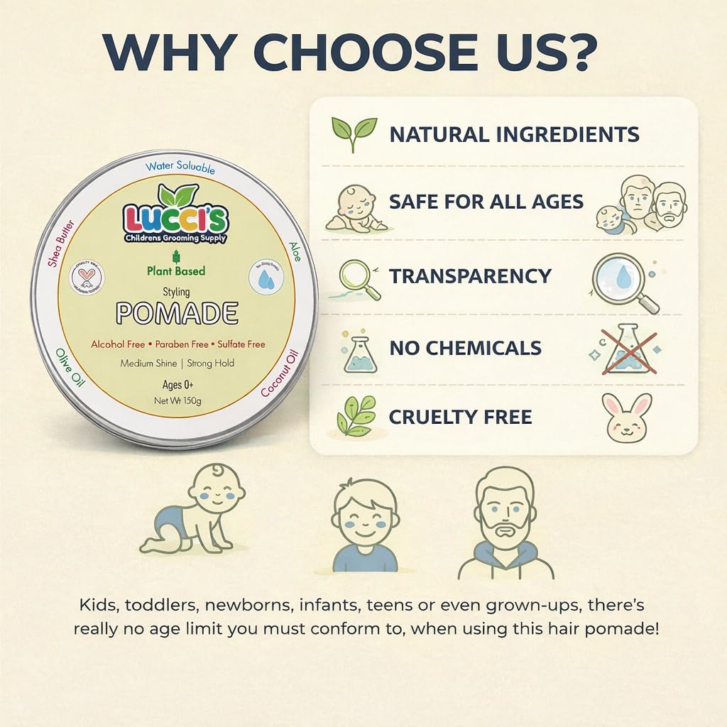 Packaging highlights plant-based ingredients for sensitive skin in LUCCI'S gel.